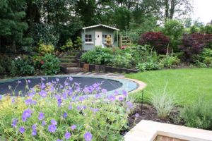 How does a trampoline incorporate into your garden design