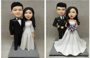 Personalized Wedding Bobblehead adds character to your wedding decorations.